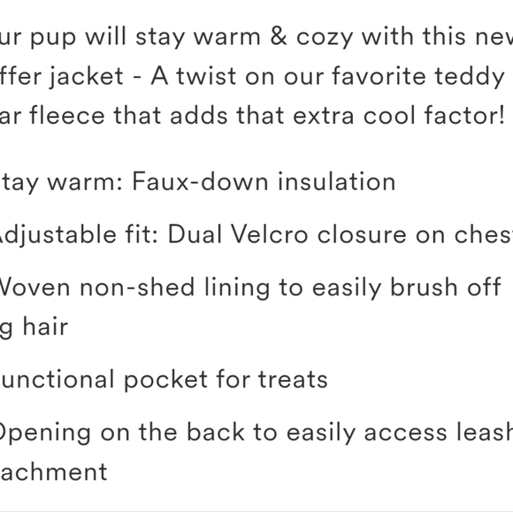 Canada pooch puffer coat - Picture 3 of 5